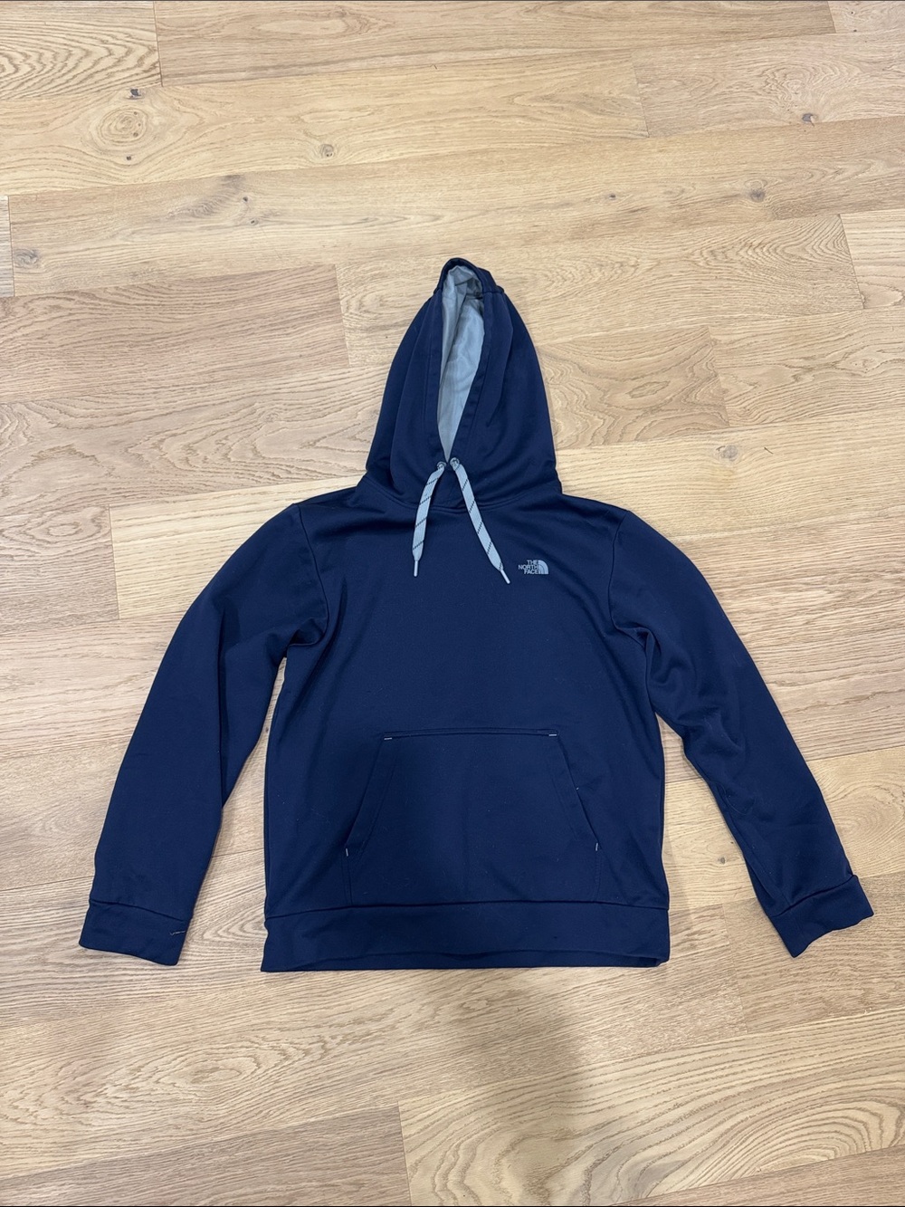 The North Face Men’s Navy Pullover Hoodie with Contrast Drawcords